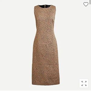 Jcrew Leopard Sheath Dress 4 Bi-Stretch